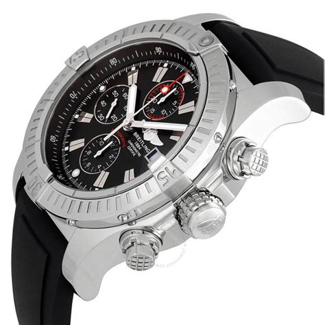 breitling super avenger rubber band|Breitling watch with rubber strap.